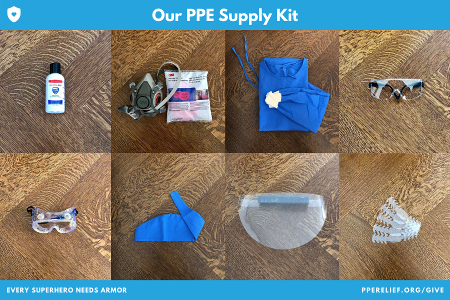 What’s in our PPE Supply Kits?. Our kit contains 8 types of PPE… by