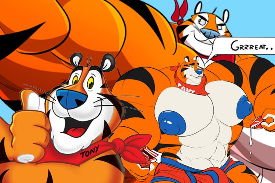 How Tony the Tiger Became the Most Sexually Objectified Breakfast Mascot.