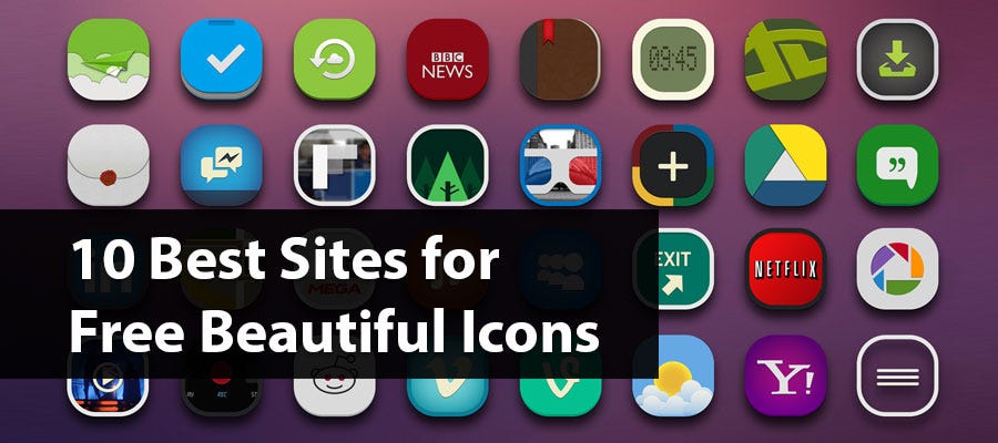10 Best Sites For Free Beautiful Icons By Yesha Shah Medium