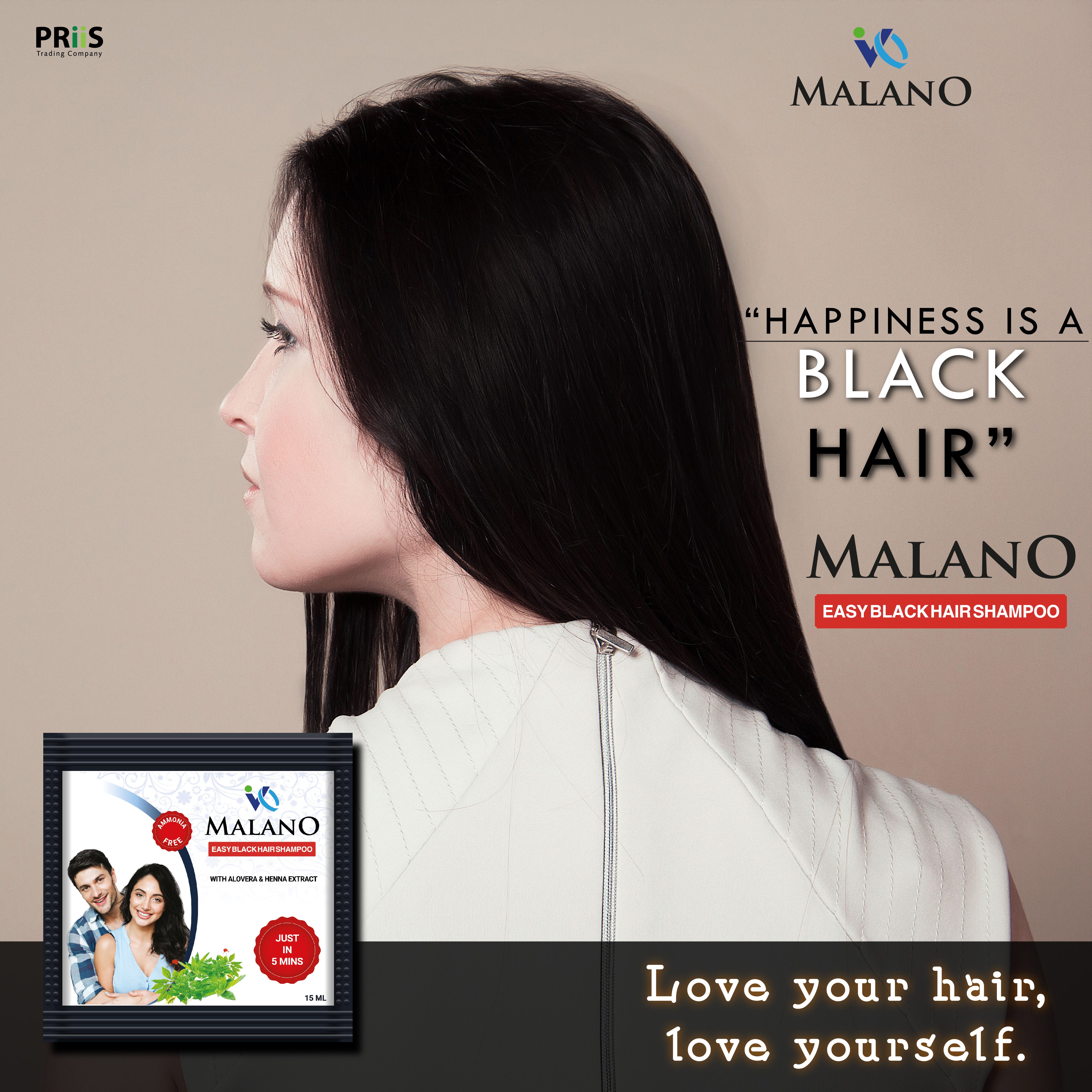Malano Easy Black Hair Shampoo Edwin L Medium