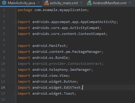 android messaging app source code