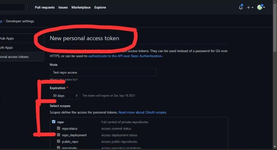 Using Personal Access Tokens with GIT and GitHub to Push. | by Obielum  Godspower | Medium