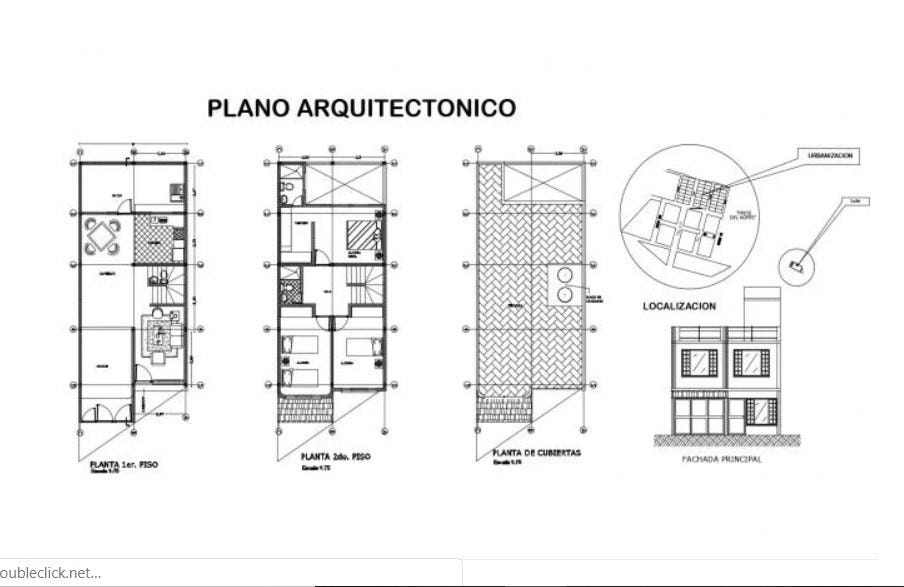 Drawing Of 2 Storey House With Elevation In Dwg File