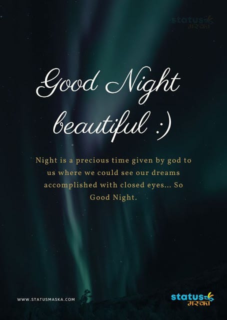 good night beautiful