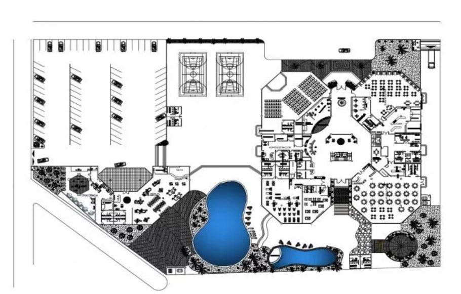 Autocad Drawing Of The Hotel Cadbull Cadbull Medium