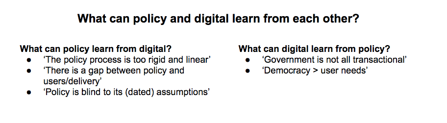 One Team Government What Digital And Policy Can Learn From Each Other