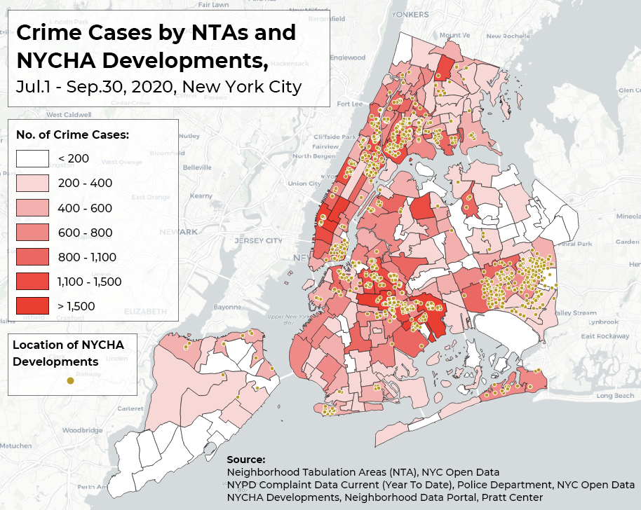 Public Housing Nyc Map Crime In New York City: Linking To Income And Public Housing | By Jingjing  Ge | Medium