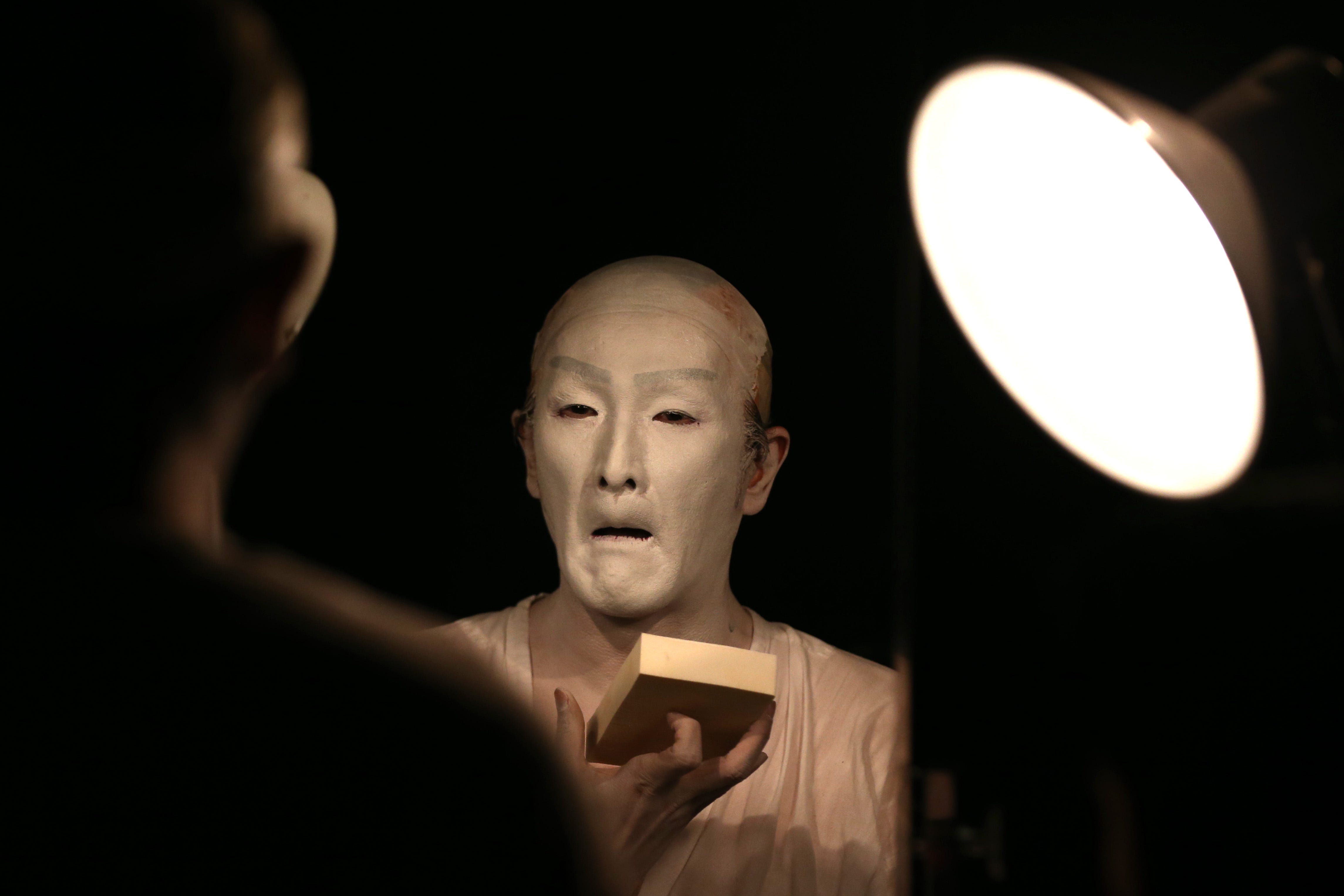 Those ‘100 layers’ videos got nothin’ on kabuki makeup