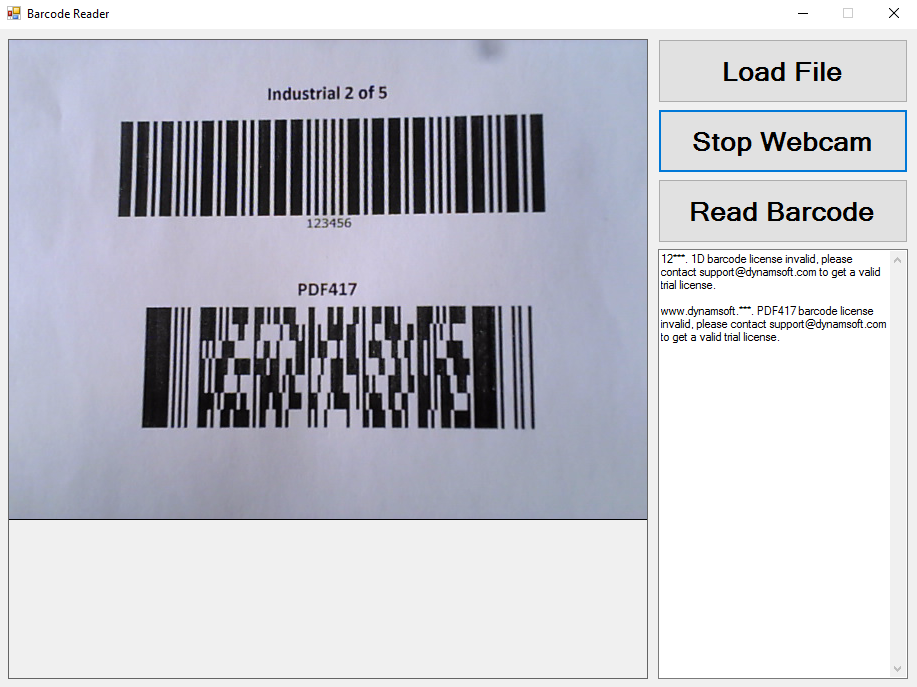 Read Barcode From Webcam Viewer With Directshow Net By Xiao Ling Medium