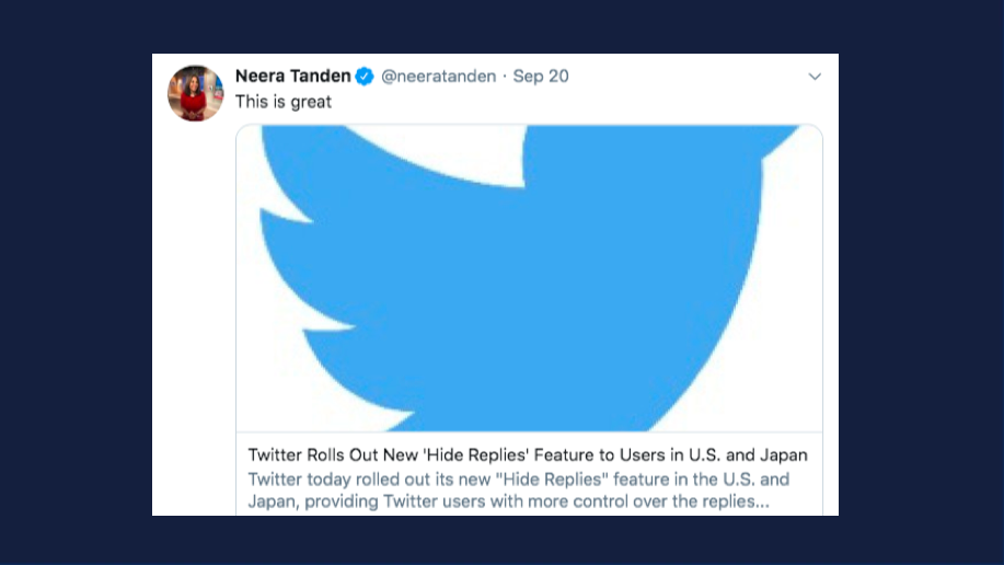 Twitter’s ‘Hide Replies’ Function Serves To Appease The Elitists Of The Political/Media Class