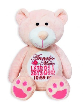 embroidered baby gifts