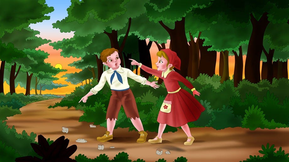 Image result for hansel and gretel breadcrumbs