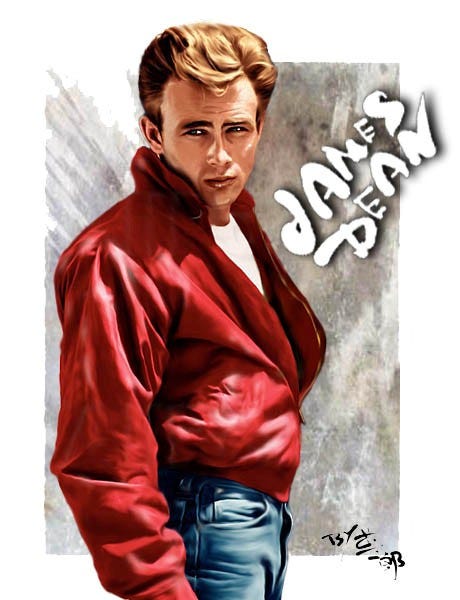 james dean red leather jacket