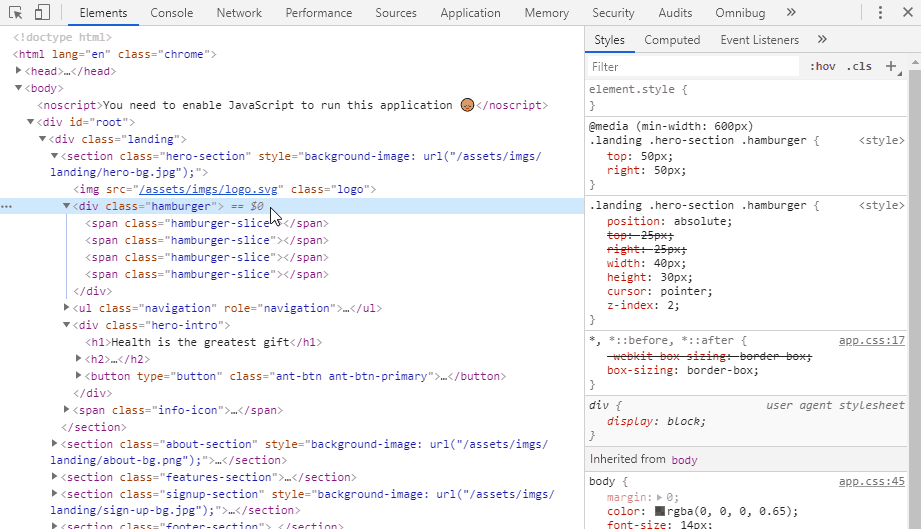 Adding breakpoints for DOM manipulations