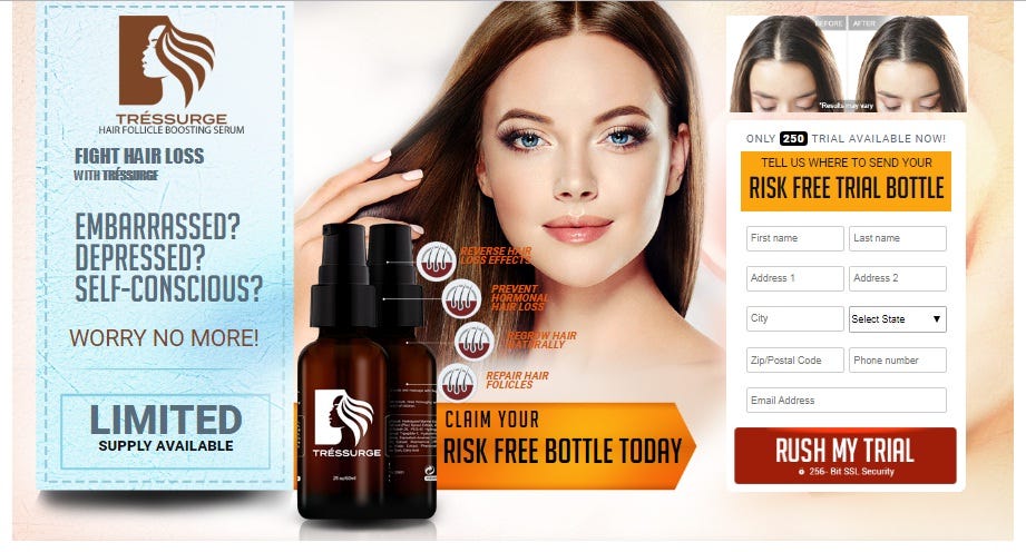 Tressurge Where To Buy Tressurge Best Formula Tip For Hair Loss
