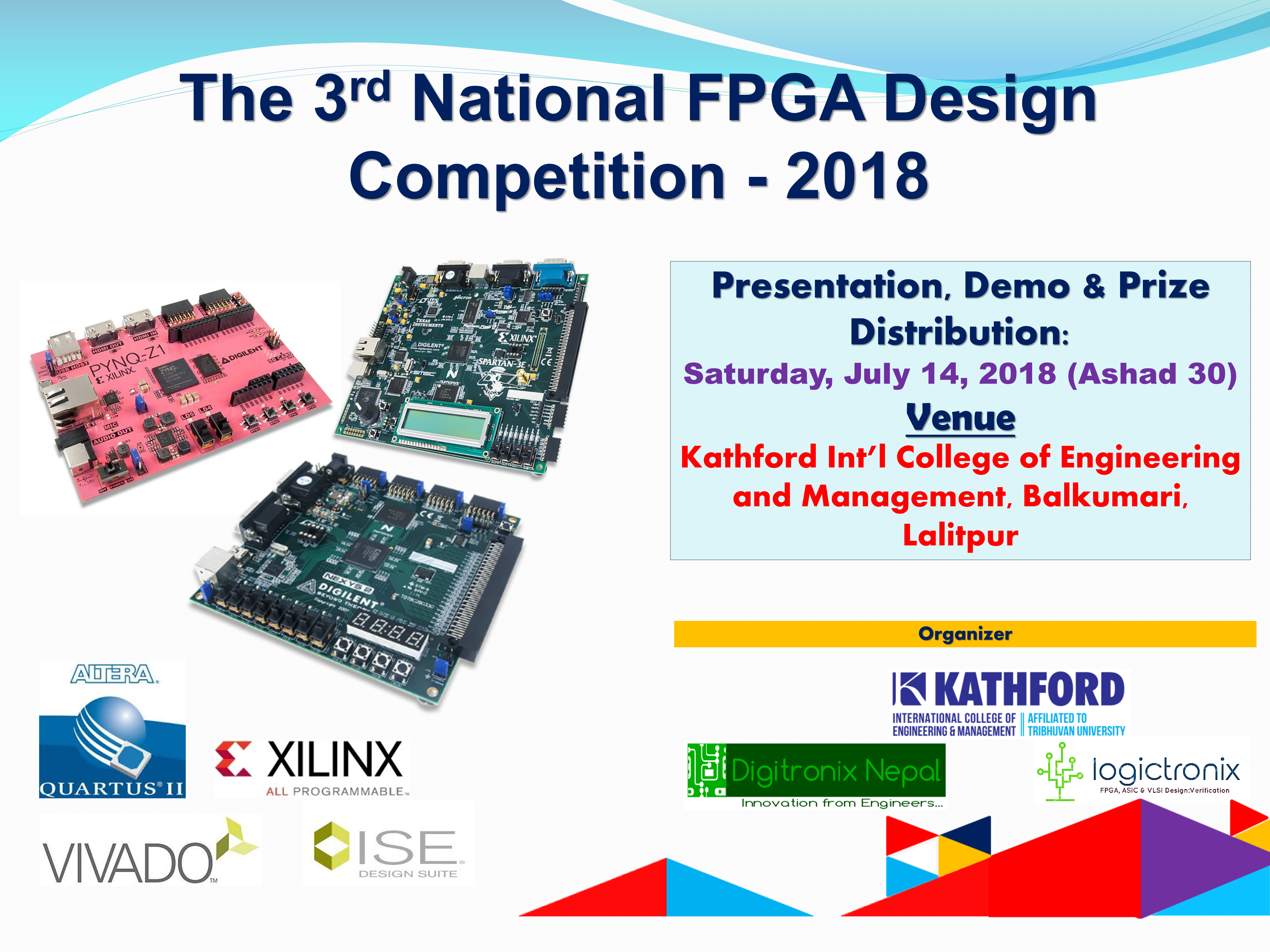 Nepal Engineering College Student Win 3rd National Fpga Design