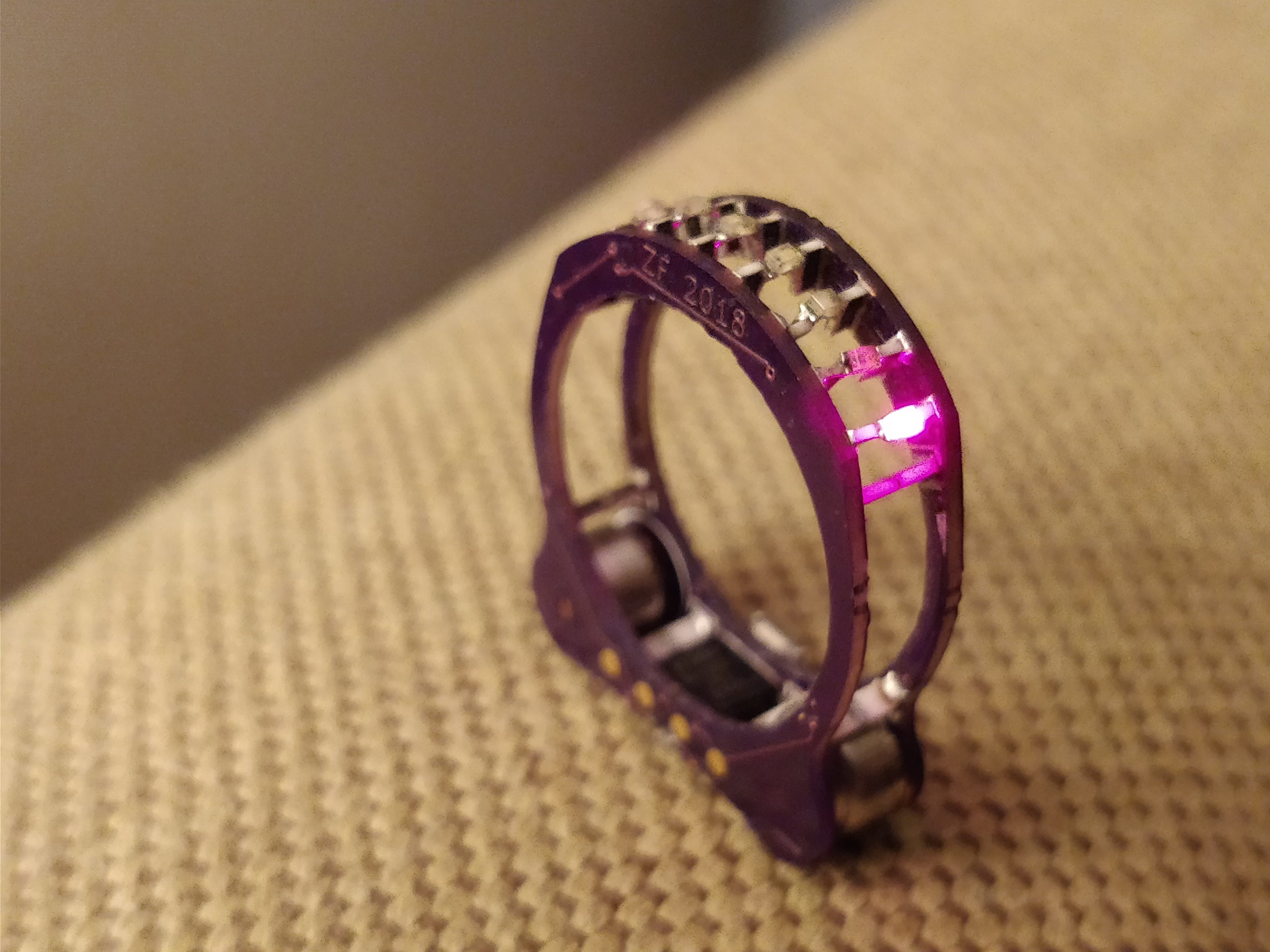 Ring Blinks Tiny LEDs Across Your Finger Hackster Blog