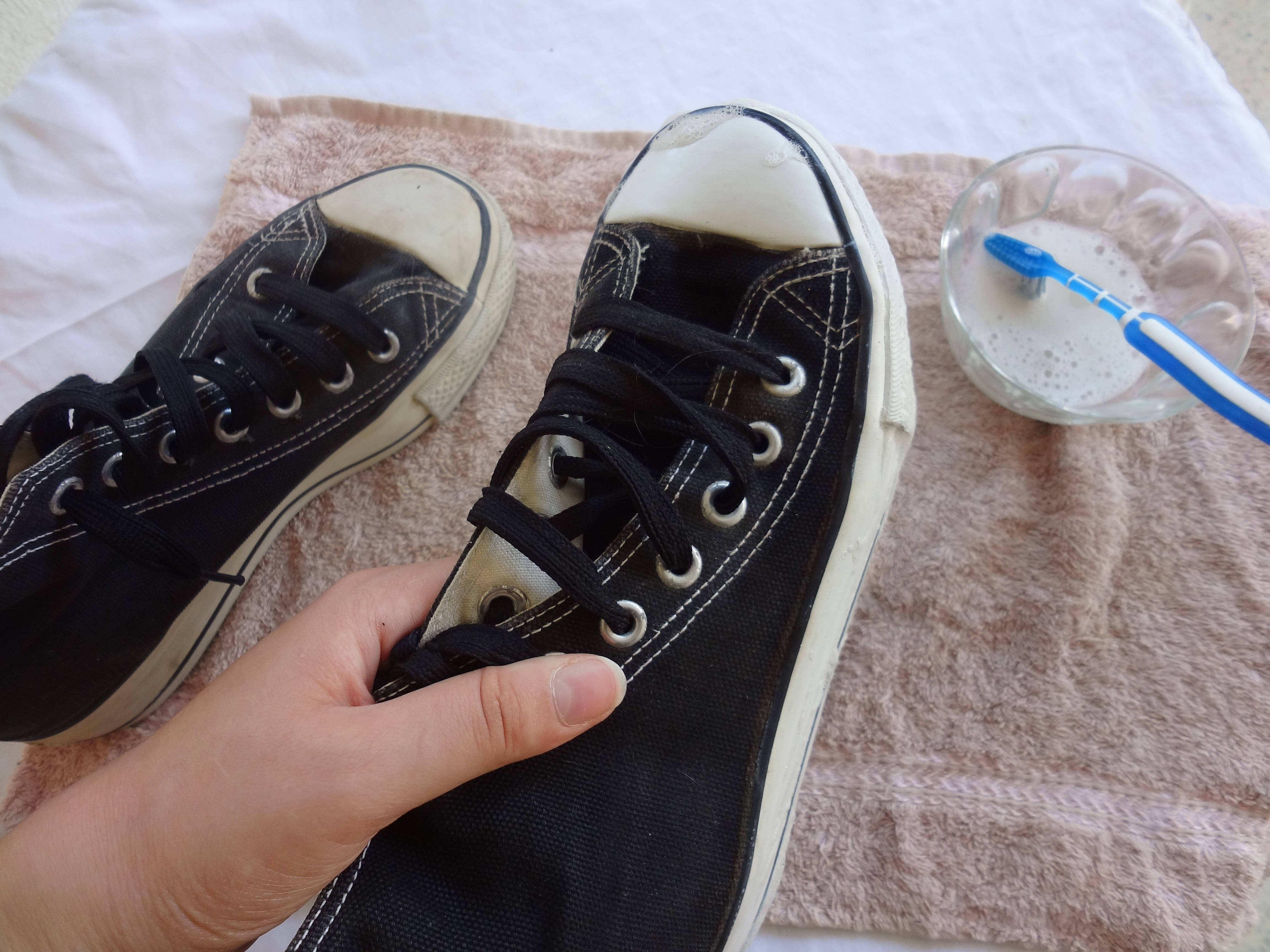 how to dry converse after washing them