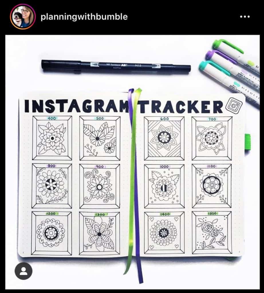 lull25 Awesome Bullet Journal Instagram Trackers That Will Help You Track  Your Account | Angela Giles | by Angela Giles | Medium