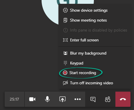 how to download teams meeting recording