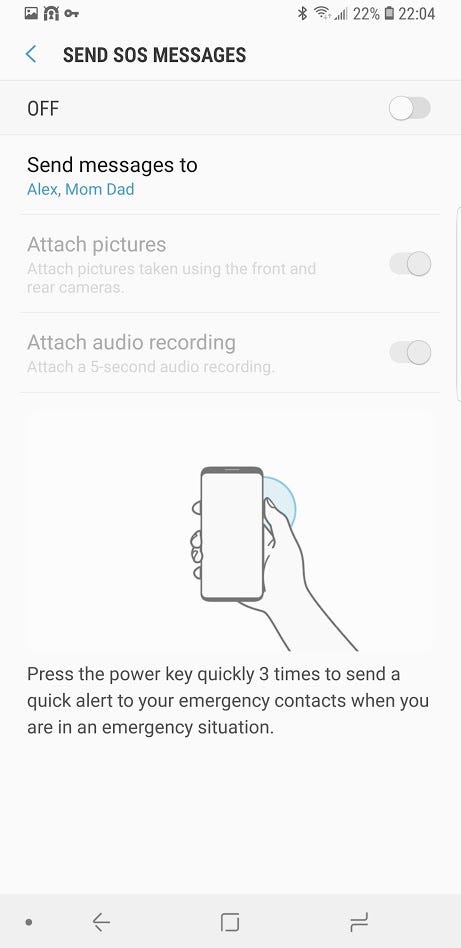 samsung galaxy watch emergency sos