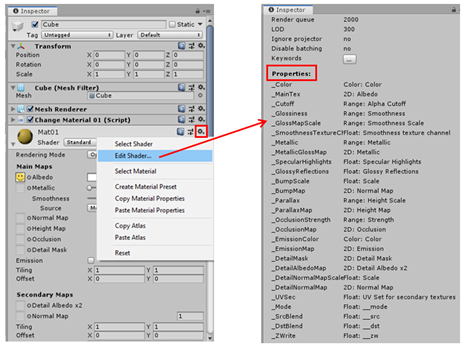 How to change Material and its properties at runtime in Unity? | by Ouzani  Abd Raouf | Medium