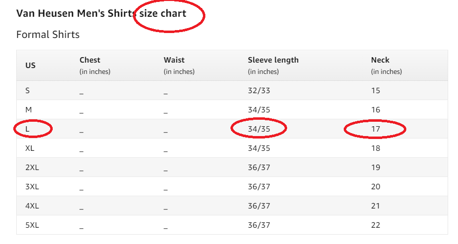 在amazon买衬衫 要看size Chart 在amazon买衬衫 一定要看size Chart 因为slim Fit By Xiaogeng Sun Medium