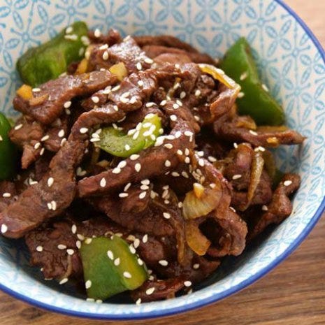 Resep Beef Yakiniku ala Hokben. Bahan — Bahan: 80 gr beef ...