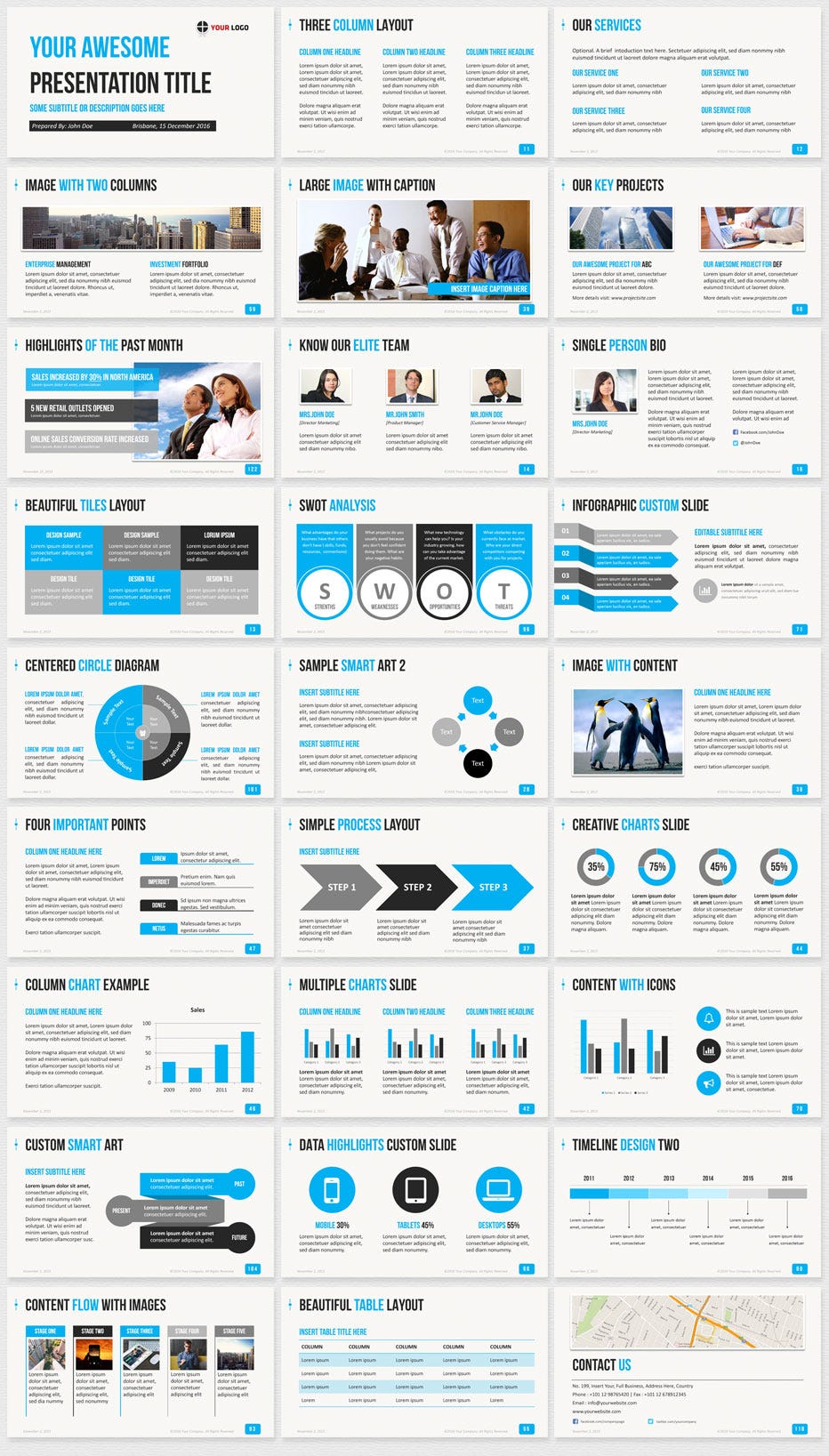 sample powerpoint templates for business