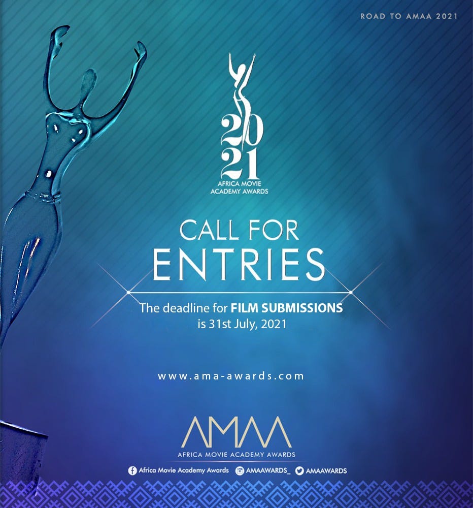 AMAA2021 Awards Call For Entry. The countdown to the 16th Africa