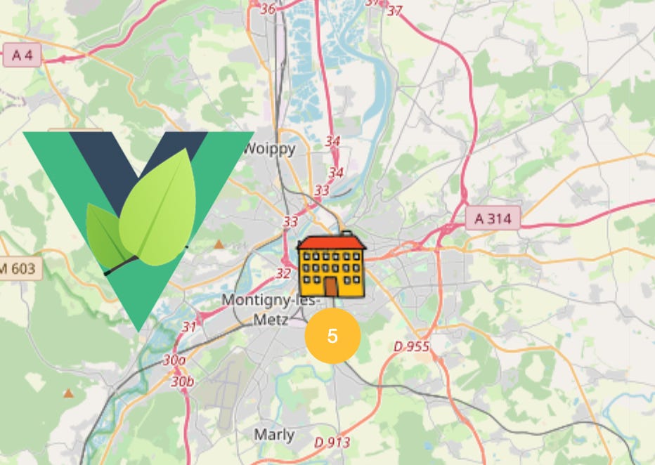 Vue Js Leaflet Example Improve Your Interactive Maps In Vue.js And Leaflet With Custom Clusters |  By Kevin Cluzel | Medium