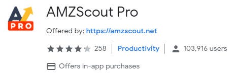 amzscout chrome extension price