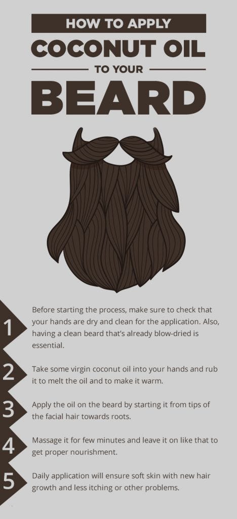 How To Use Coconut Oil For Beard Growing Beard Has Become A Fashion By Claude Medium