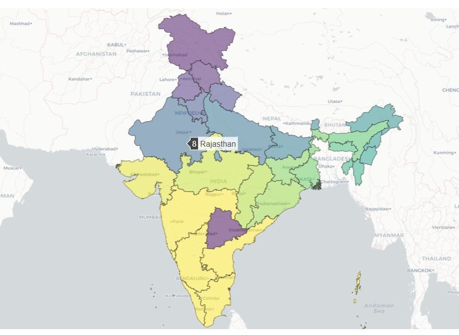 Interactive choropleth maps in python