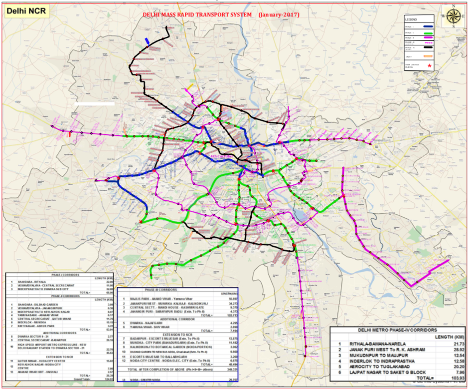 Rithala To Narela Metro Route Map Data Visualisation: Route Maps. Studying Different Versions Of Delhi… | By  Kasturika | Prototypr