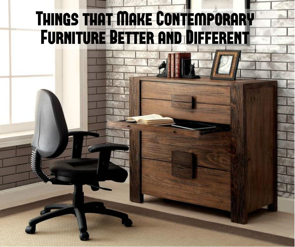 How Is Contemporary Furniture Different From Its Traditional