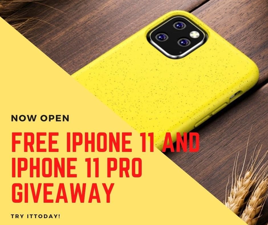 Great News Free Iphone Giveaway Updated No Human Verification Required Latest 2020 By Ralph Maynard Aug 2020 Medium