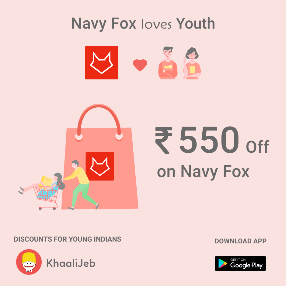 Khaalijeb Offers Rs 550 Off On Navyfox Clothing Khaalijeb Medium