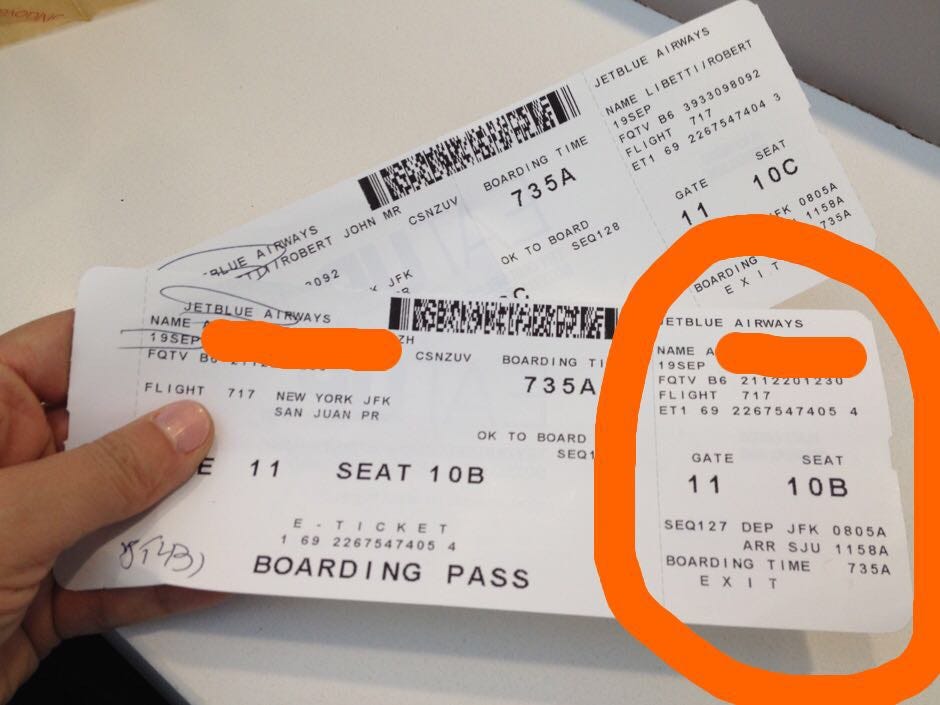 Boarding pass