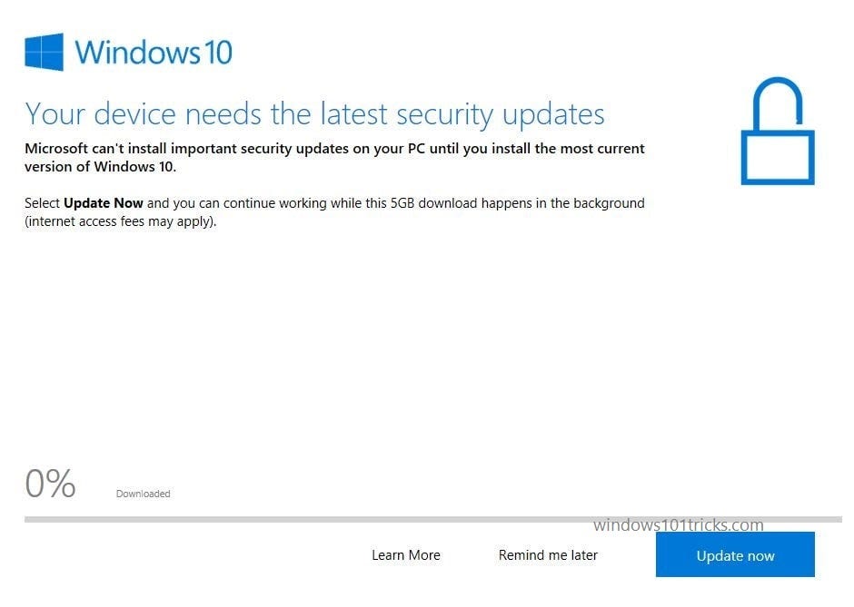 Stop Automatic Forced Upgrade to Feature Updates on Windows 10 | by  windows101tricks | Medium