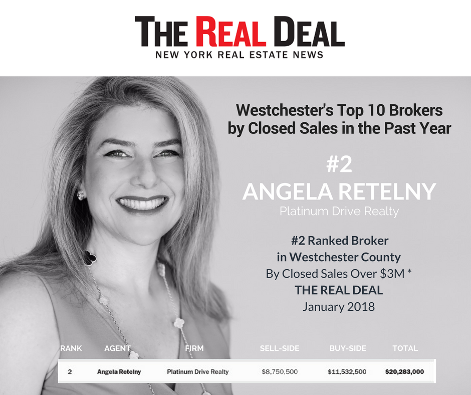 Scarsdale Real Estate Broker, Angela Retelny, Ranked Among the Top 2