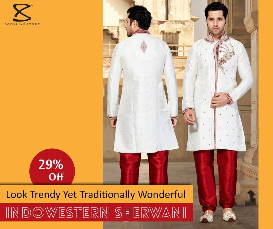 Buy Wedding Sherwani For Traditional Indian Grooms Bodyline