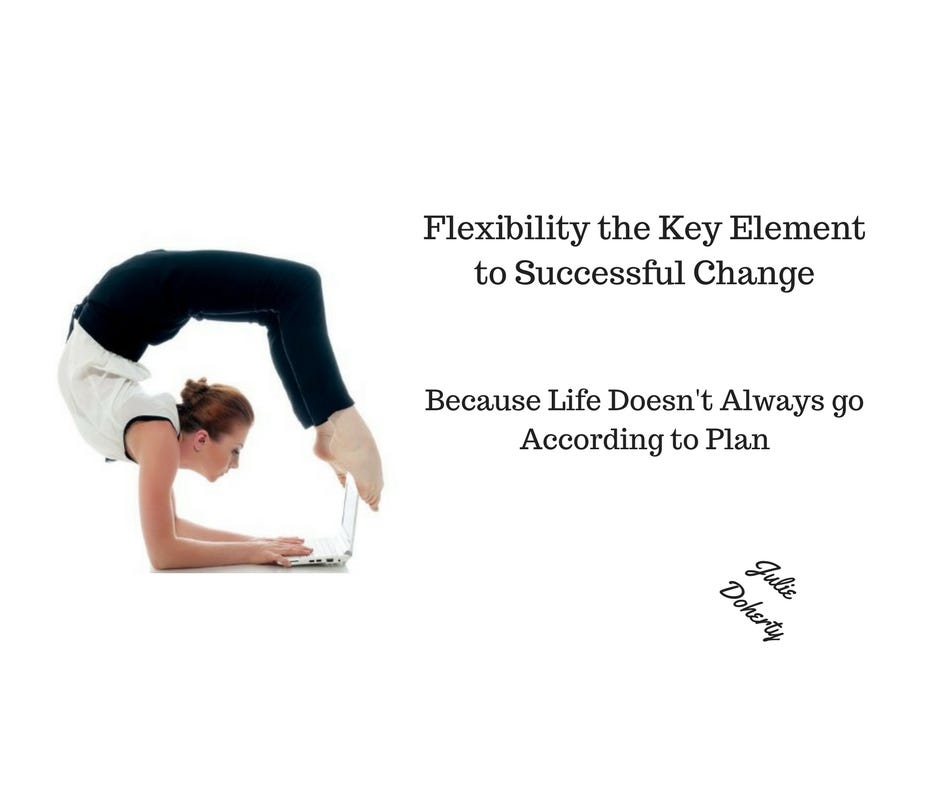 Flexibility the Key Element to Successful Change by Julie Doherty Medium