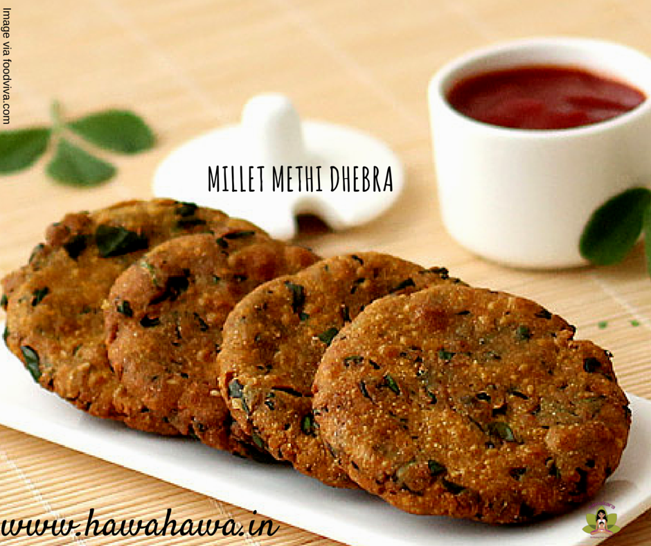 Barnyard Millet Methi Dhebra. Gujarati Vegetarian Recipe by Samskara Wellness Medium
