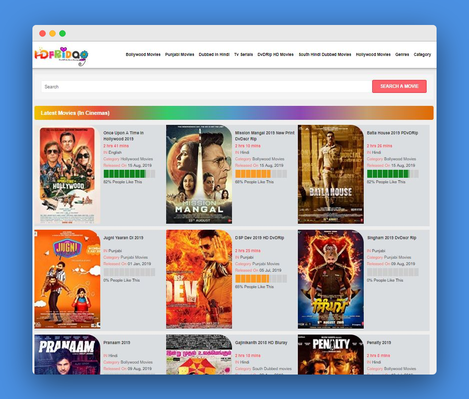 Hdfriday 2019 Download Bollywood Punjabi Hollywood Movies Free