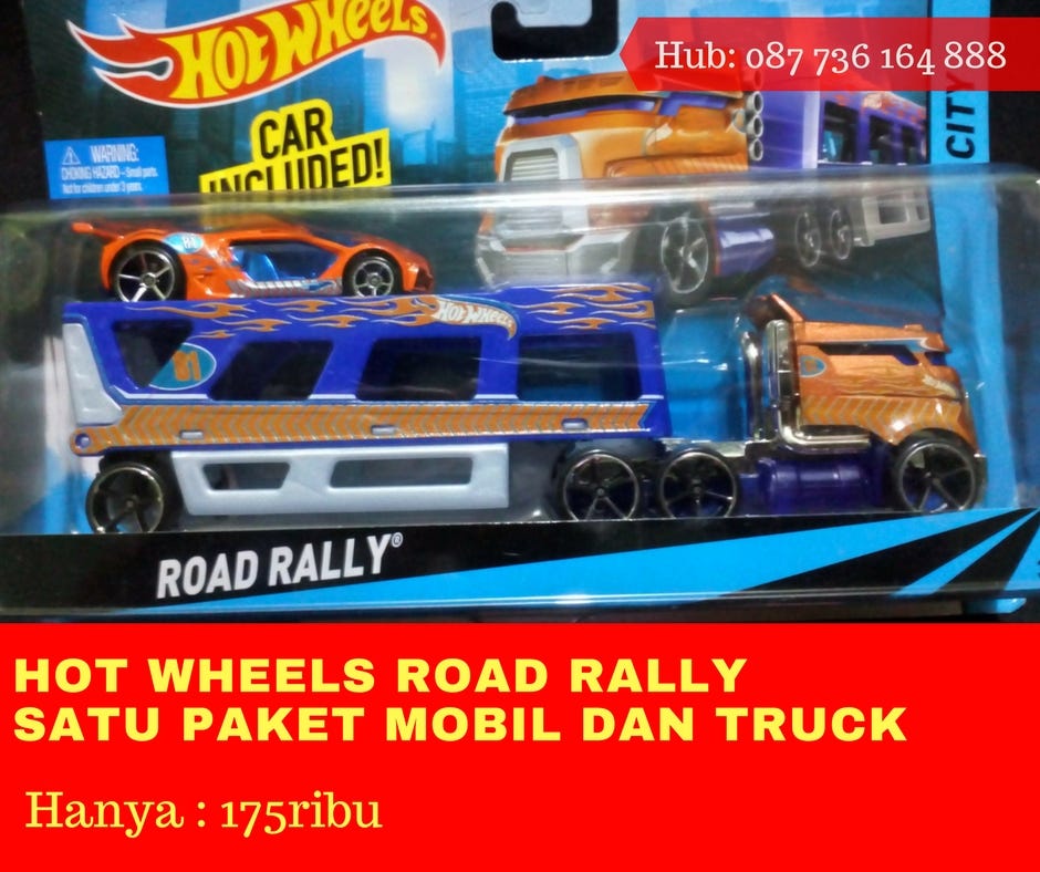 SUSAH CARINYA, WA 0877–3616–4888, Diecast Hot Wheels Road Rally Truck Trans...