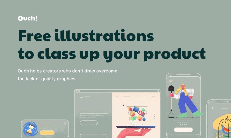 Meet Ouch Free Vector Illustrations To Class Up Your Product By Icons8 Prototypr