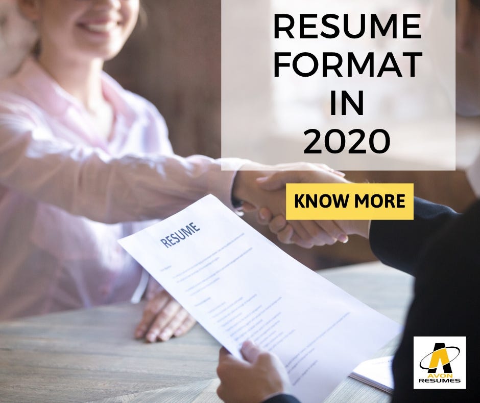 The Interview Winning Resume Format How To Write A Resume In By Avon Resumes Medium The Interview Winning Resume Format How To Write A Resume In By Avon Resumes Medium