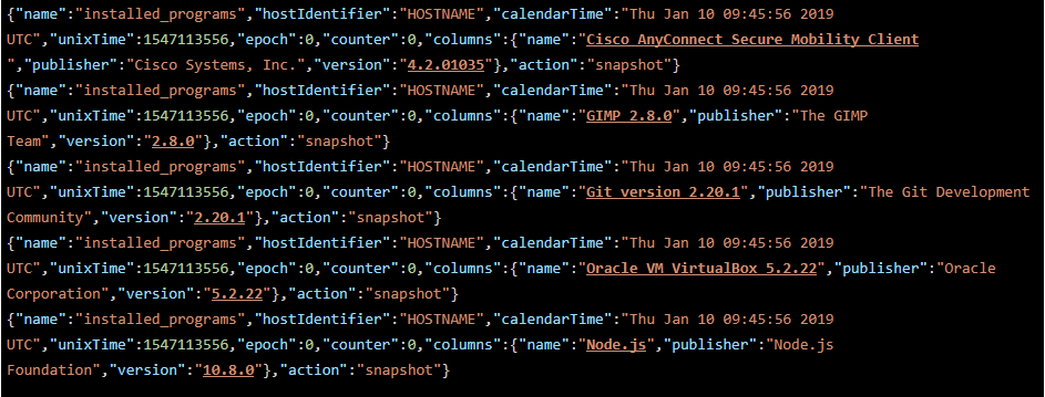 osquery example select osquery example select