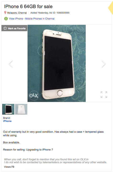 My Experience Of Trying To Sell An Iphone 6 On Quikr Olx Sulekha And Facebook Groups By Narayanan Hariharan Medium
